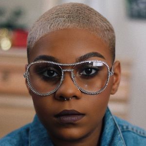 Rhinestone Aviator Clear Framed Glasses